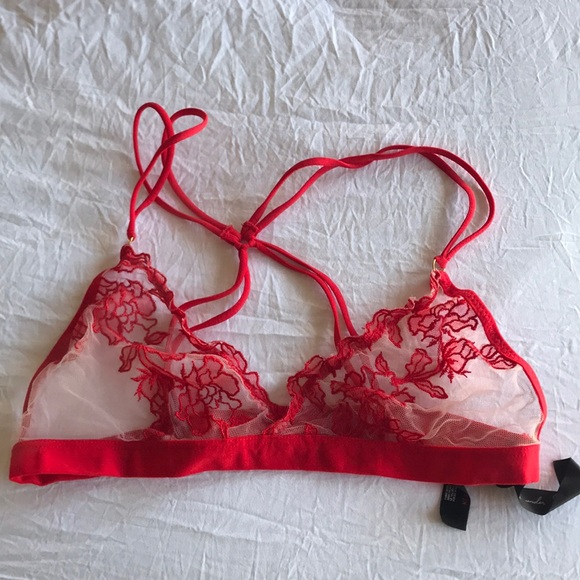 Urban Outfitters Other - OU mesh rose bralette